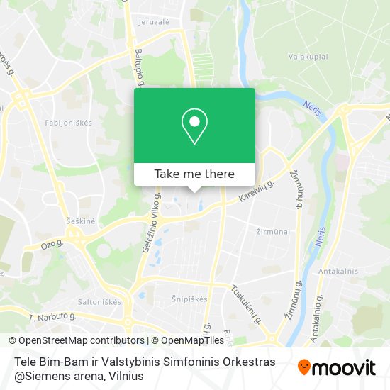 Tele Bim-Bam ir Valstybinis Simfoninis Orkestras @Siemens arena map