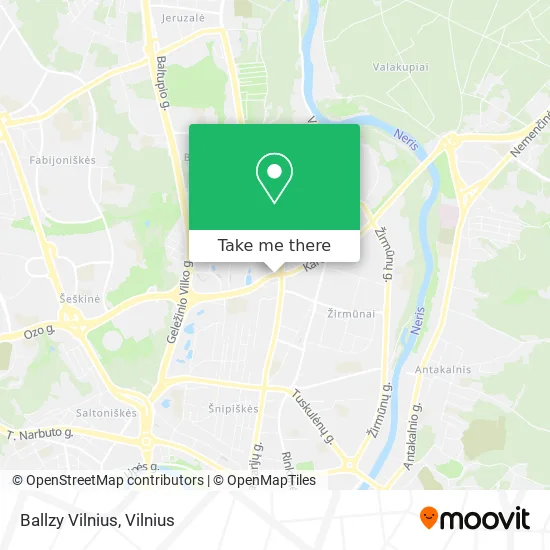 Карта Ballzy Vilnius
