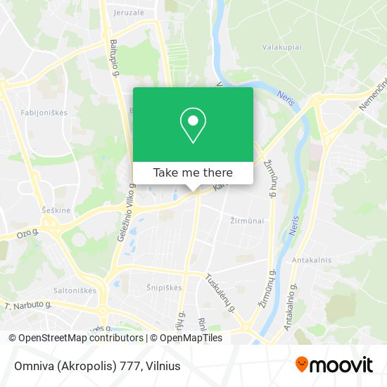 Omniva (Akropolis) 777 map