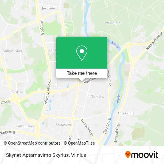 Карта Skynet Aptarnavimo Skyrius