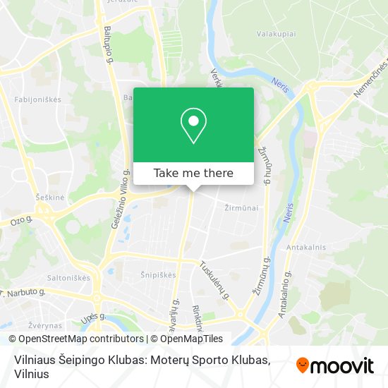Карта Vilniaus Šeipingo Klubas: Moterų Sporto Klubas