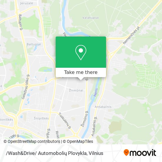 Карта /Wash&Drive/ Automobolių Plovykla