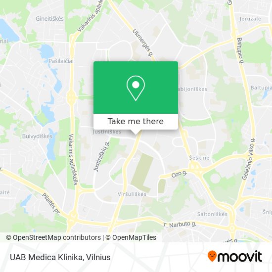 UAB Medica Klinika map