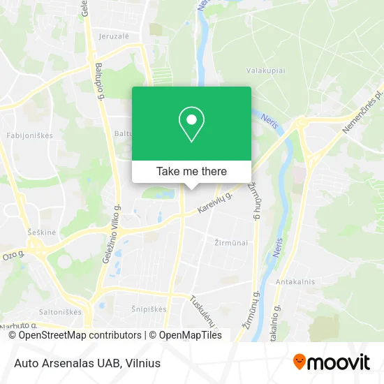 Карта Auto Arsenalas UAB