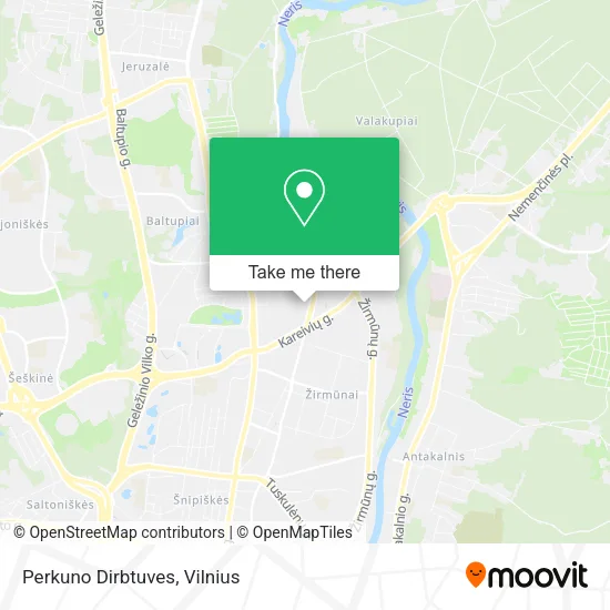Карта Perkuno Dirbtuves