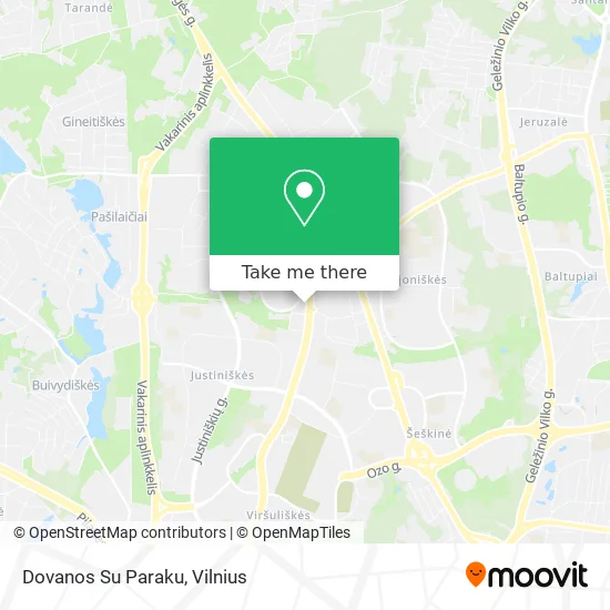 Карта Dovanos Su Paraku