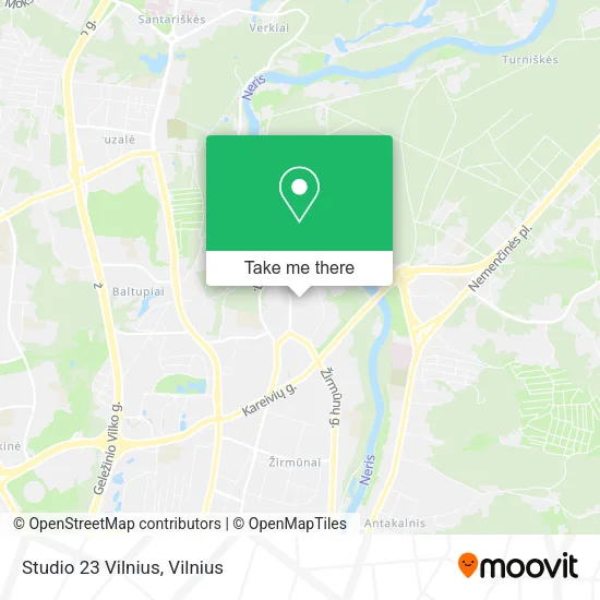Карта Studio 23 Vilnius