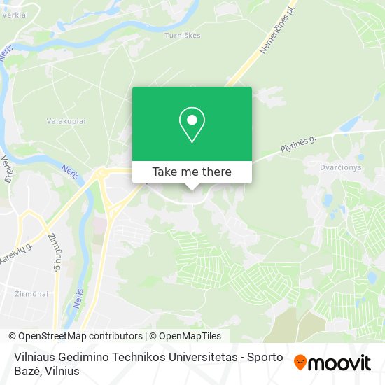 Vilniaus Gedimino Technikos Universitetas - Sporto Bazė map