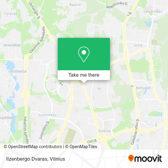 Карта Ilzenbergo Dvaras