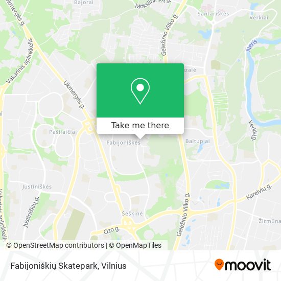 Fabijoniškių Skatepark map
