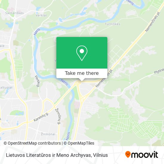 Карта Lietuvos Literatūros ir Meno Archyvas