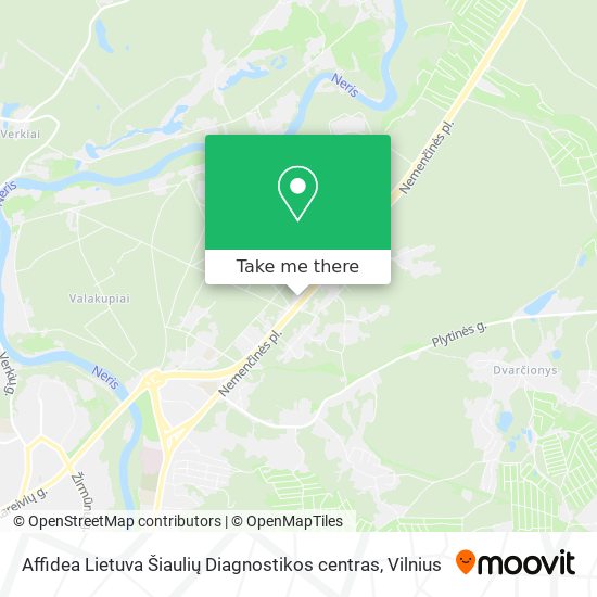 Карта Affidea Lietuva Šiaulių Diagnostikos centras