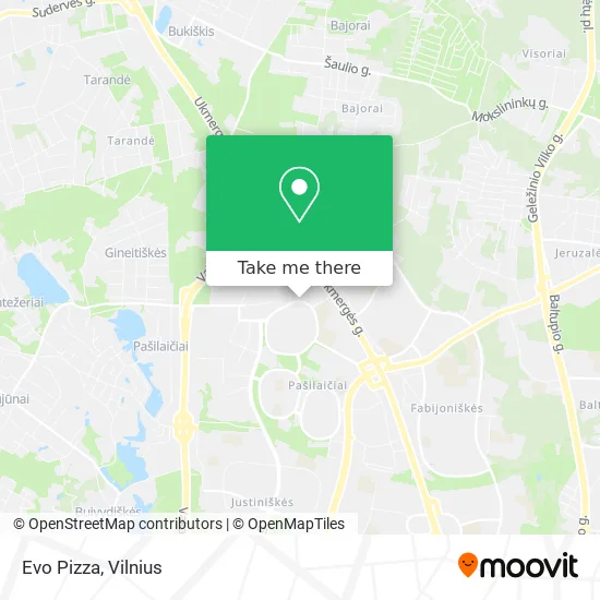 Карта Evo Pizza