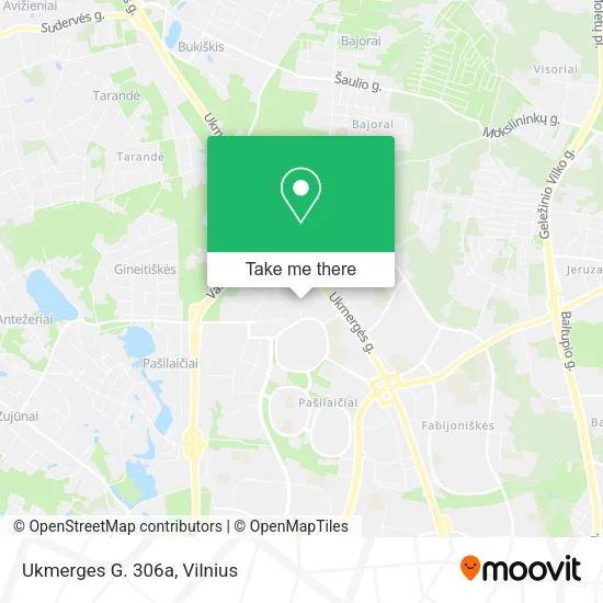 Карта Ukmerges G. 306a