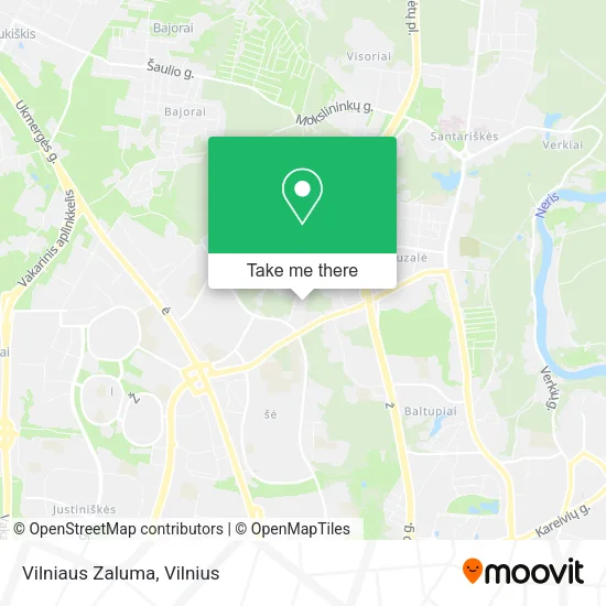 Карта Vilniaus Zaluma