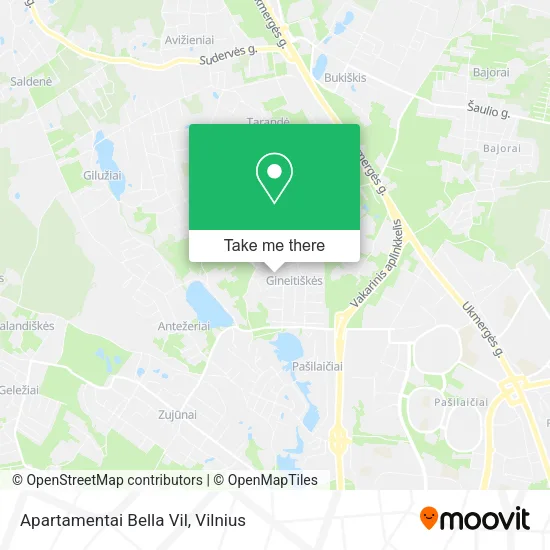 Карта Apartamentai Bella Vil