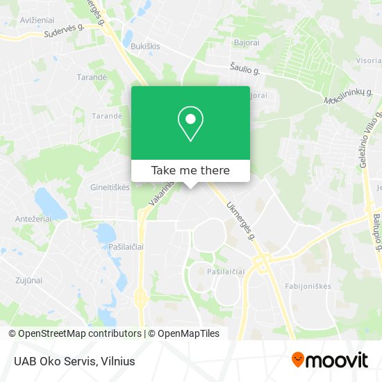 UAB Oko Servis map