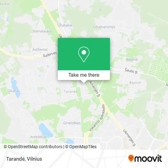 Карта Tarandė
