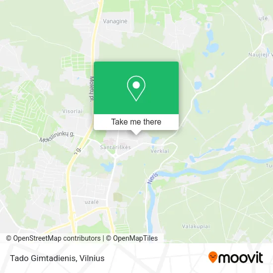 Карта Tado Gimtadienis