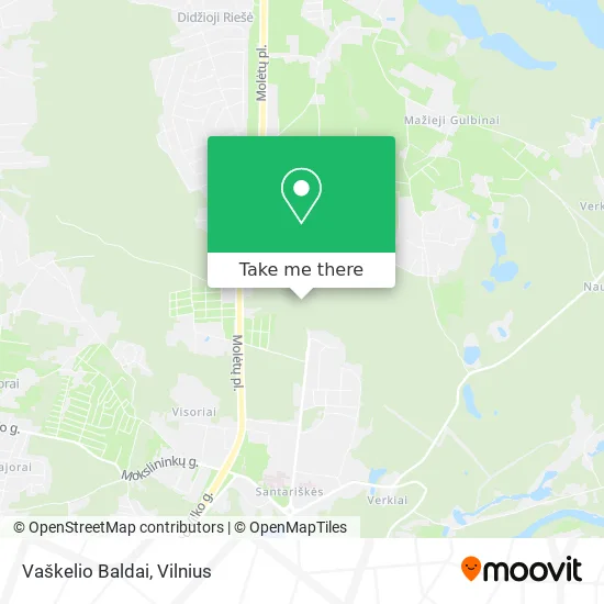 Карта Vaškelio Baldai