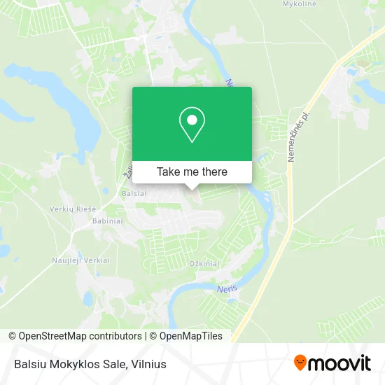 Balsiu Mokyklos Sale map
