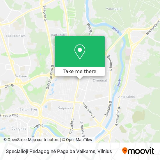 Карта Specialioji Pedagoginė Pagalba Vaikams