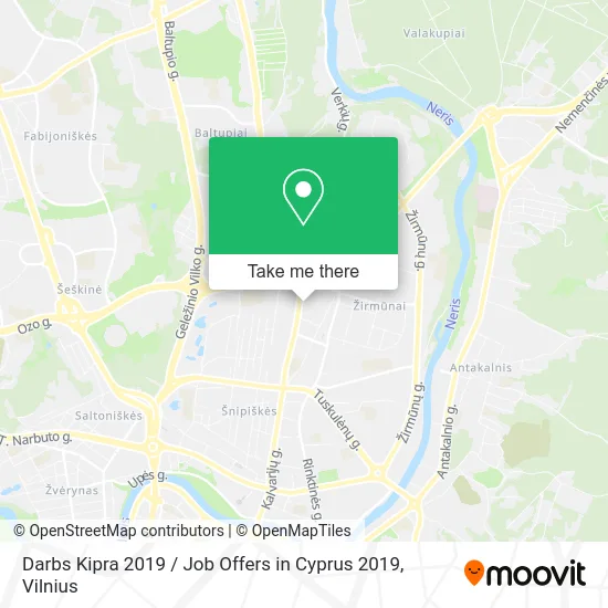 Карта Darbs Kipra 2019 / Job Offers in Cyprus 2019