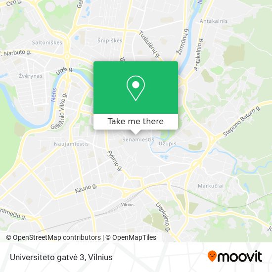 Universiteto gatvė 3 map
