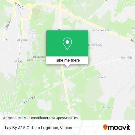 Карта Lay By A15 Girteka Logistics