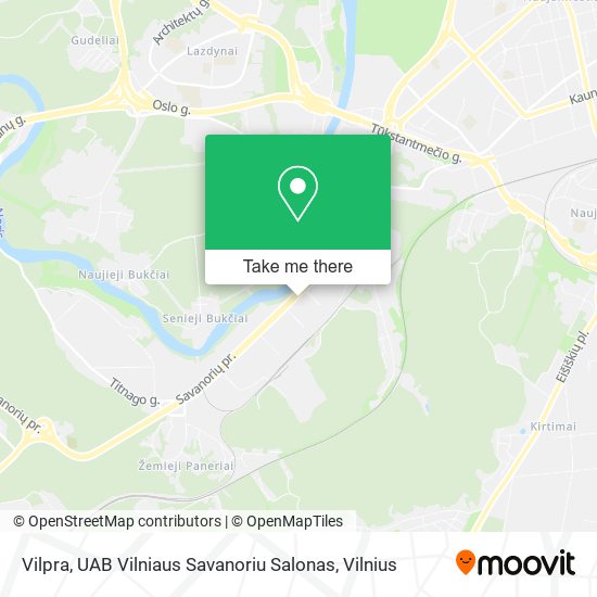 Карта Vilpra, UAB Vilniaus Savanoriu Salonas