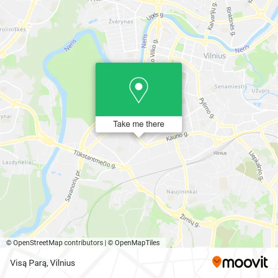 Карта Visą Parą