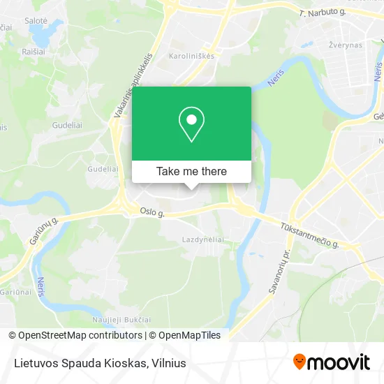 Карта Lietuvos Spauda Kioskas
