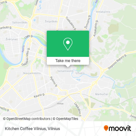 Карта Kitchen Coffee Vilnius