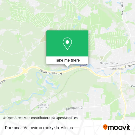 Карта Dorkanas Vairavimo mokykla