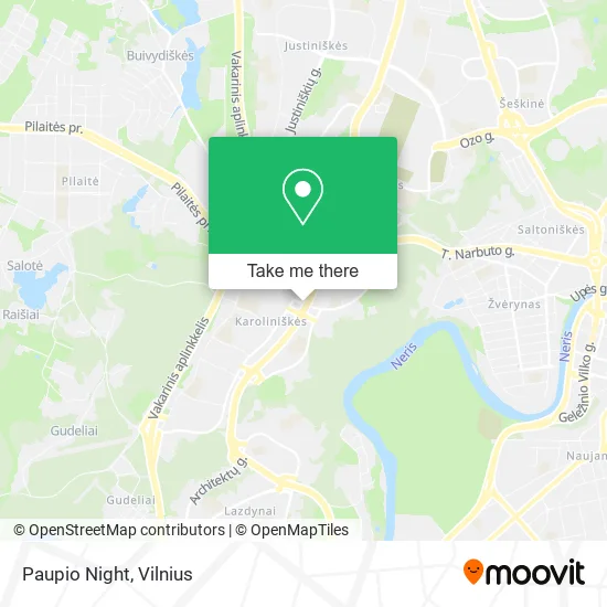 Карта Paupio Night