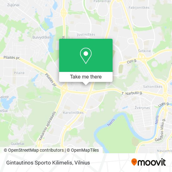 Gintautinos Sporto Kilimelis map