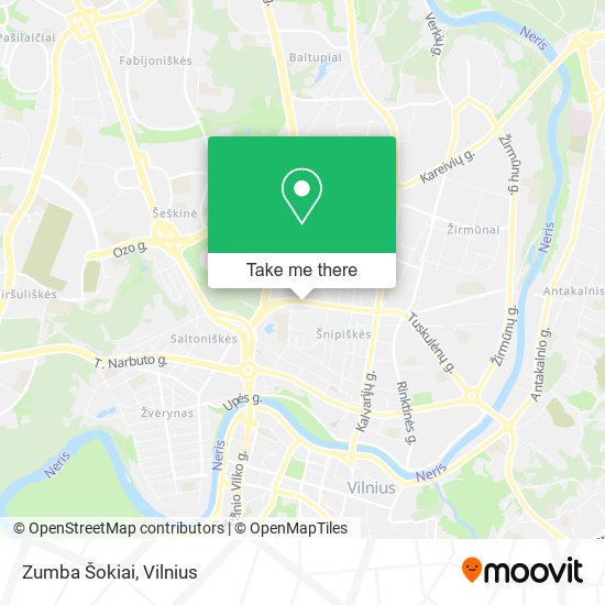 Zumba Šokiai map