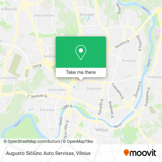 Карта Augusto Sičiūno Auto Servisas