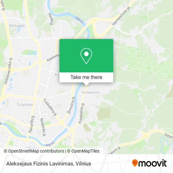 Карта Aleksejaus Fizinis Lavinimas