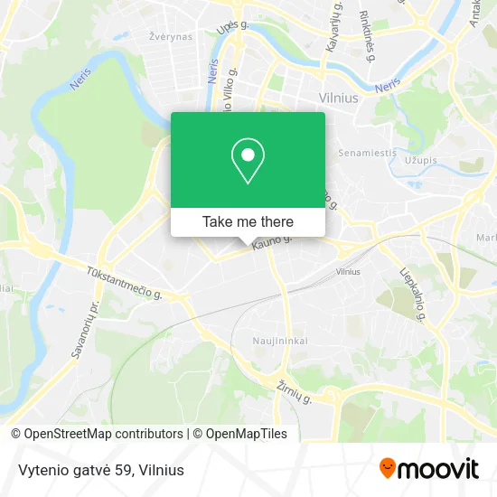 Карта Vytenio gatvė 59
