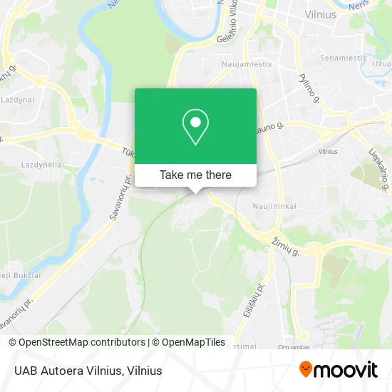 Карта UAB Autoera Vilnius