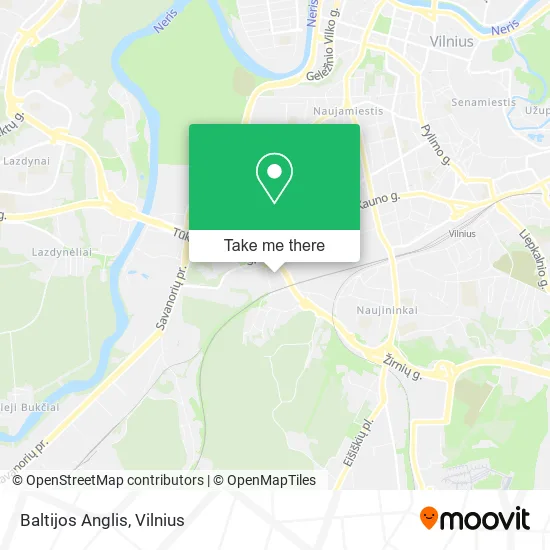 Карта Baltijos Anglis