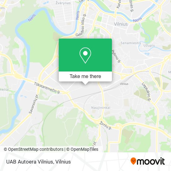 UAB Autoera Vilnius map