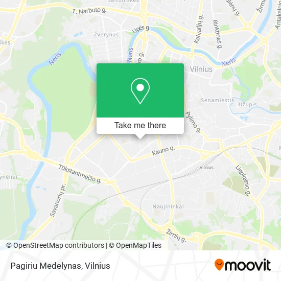 Карта Pagiriu Medelynas