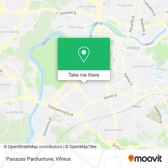 Карта Pasazas Parduotuve