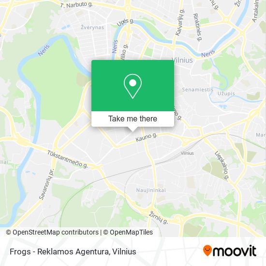 Frogs - Reklamos Agentura map