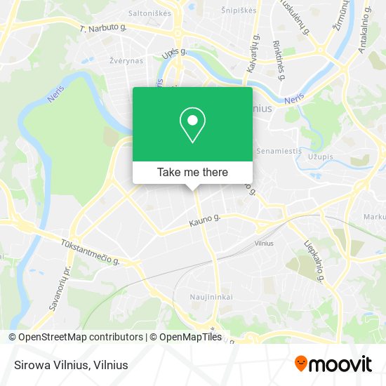 Sirowa Vilnius map