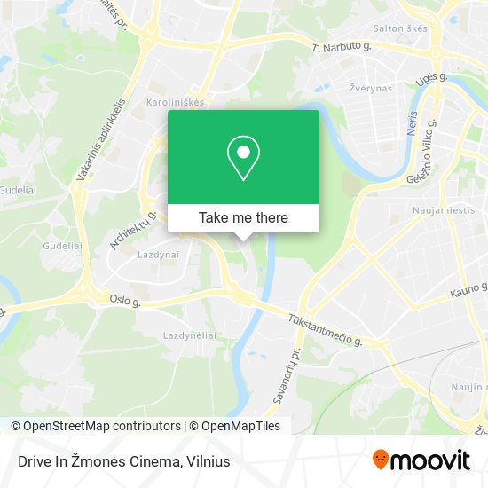 Drive In Žmonės Cinema map