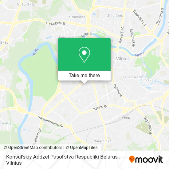 Карта Konsul'skiy Addzel Pasol'stva Respubliki Belarus'