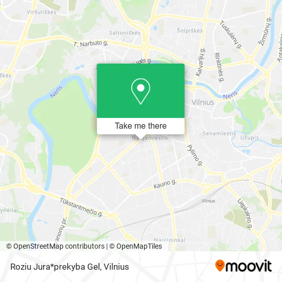 Карта Roziu Jura*prekyba Gel